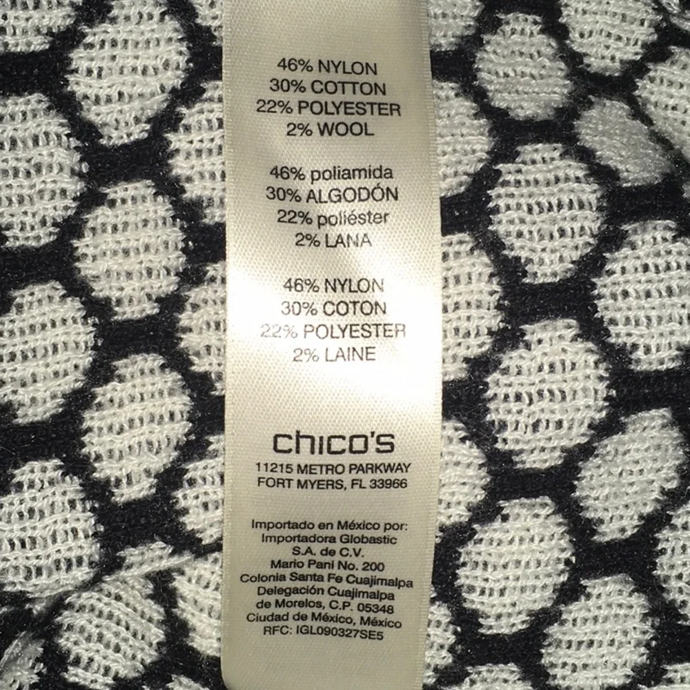 Chico’s Black and White Sweater - Picture 7 of 9